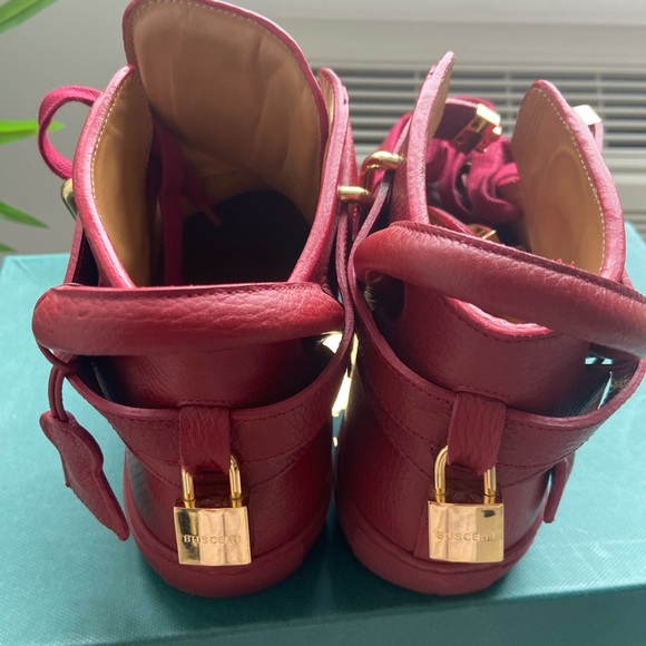 COPY - 🗣Buscemi red 👺leather hi tops ‼️ - Picture 5 of 9